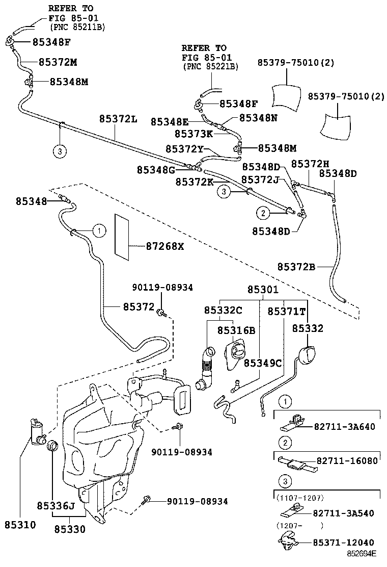  DYNA TOYOACE |  WINDSHIELD WASHER