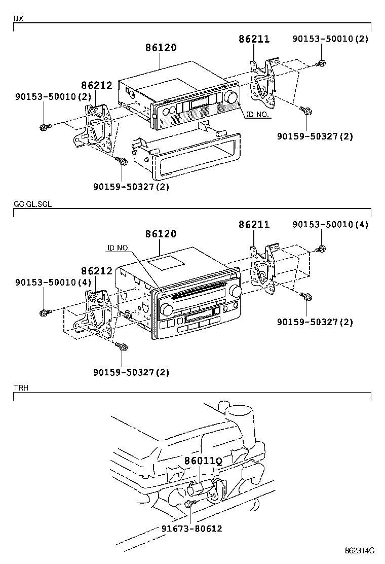  HIACE REGIUSACE |  RADIO RECEIVER AMPLIFIER CONDENSER