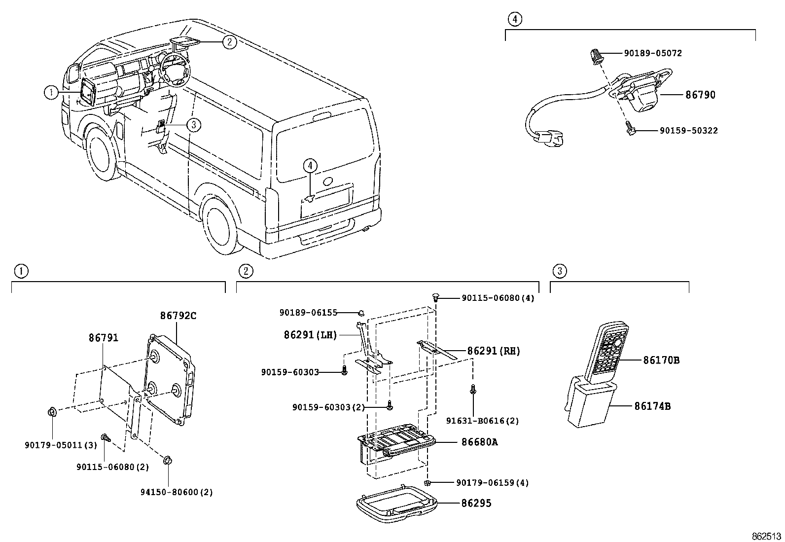 HIACE REGIUSACE | REAR MONITOR DISPLAY CAMERA