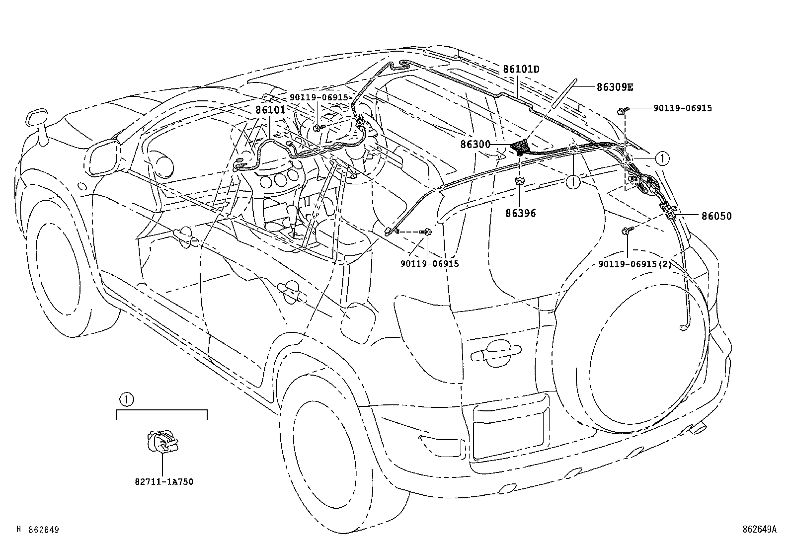  RAV4 VANGUARD |  ANTENNA