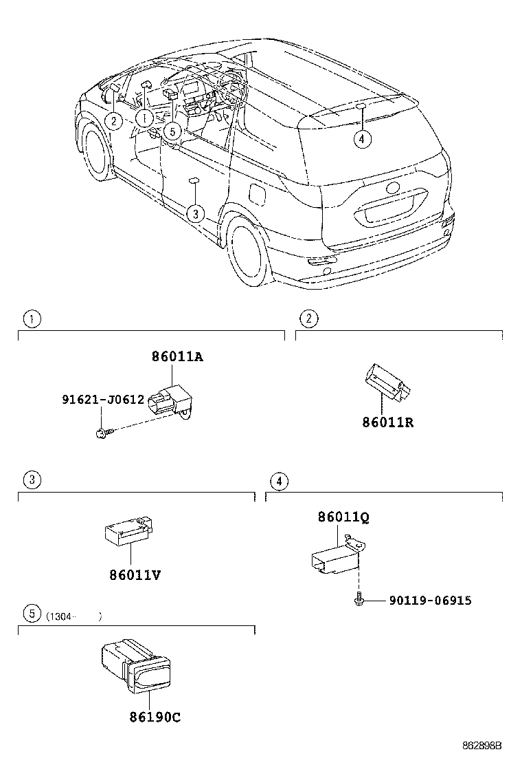  ESTIMA HYBRID |  RADIO RECEIVER AMPLIFIER CONDENSER