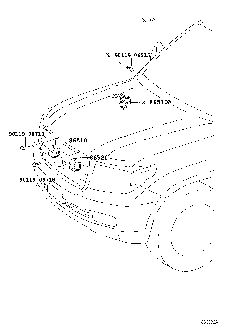  LAND CRUISER 200 202 |  HORN