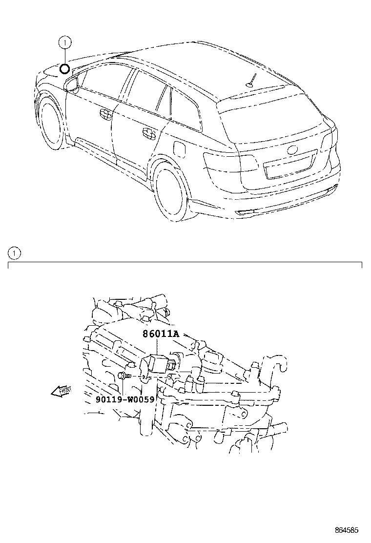  AVENSIS |  RADIO RECEIVER AMPLIFIER CONDENSER