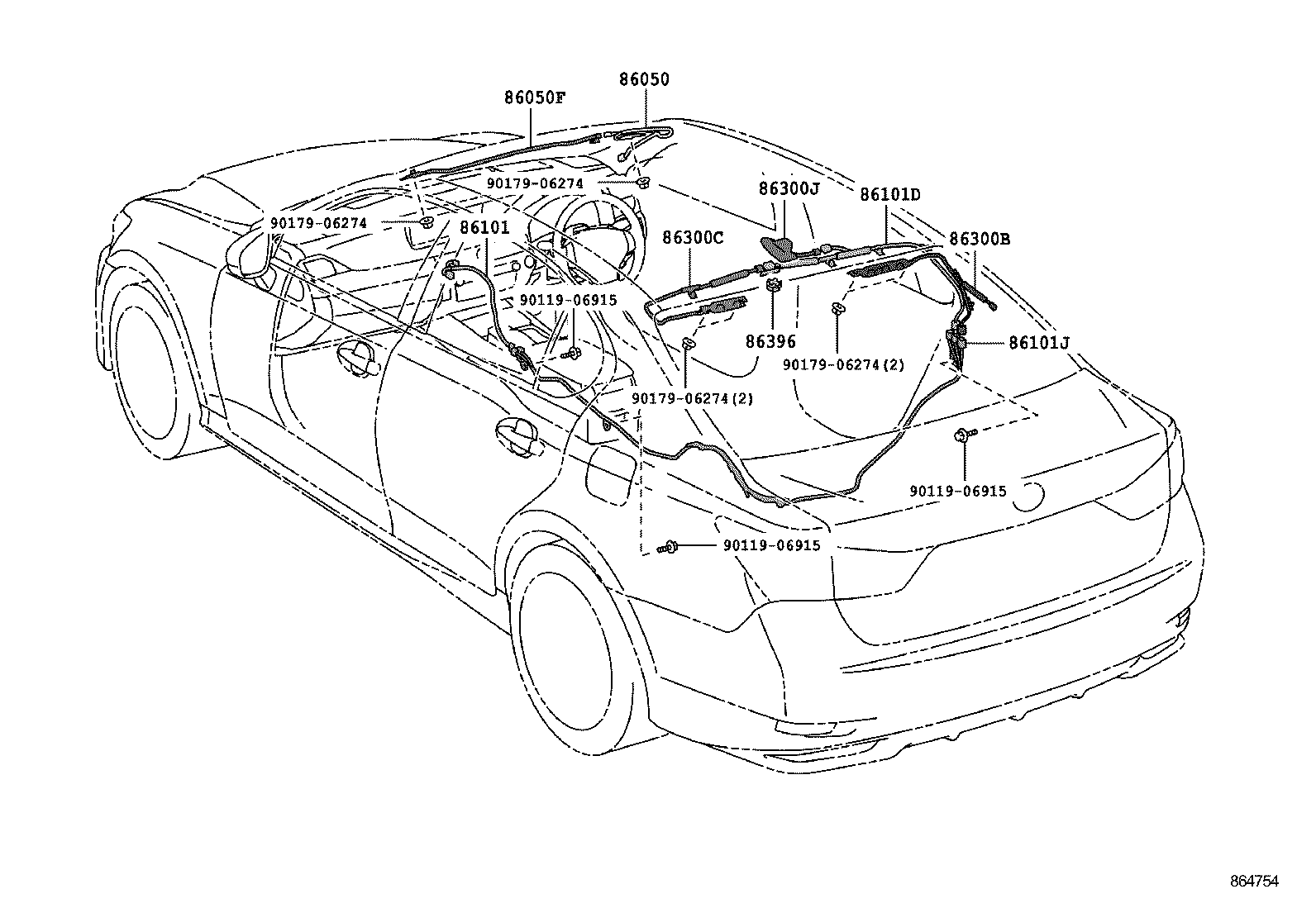  GS250 350 450H |  ANTENNA