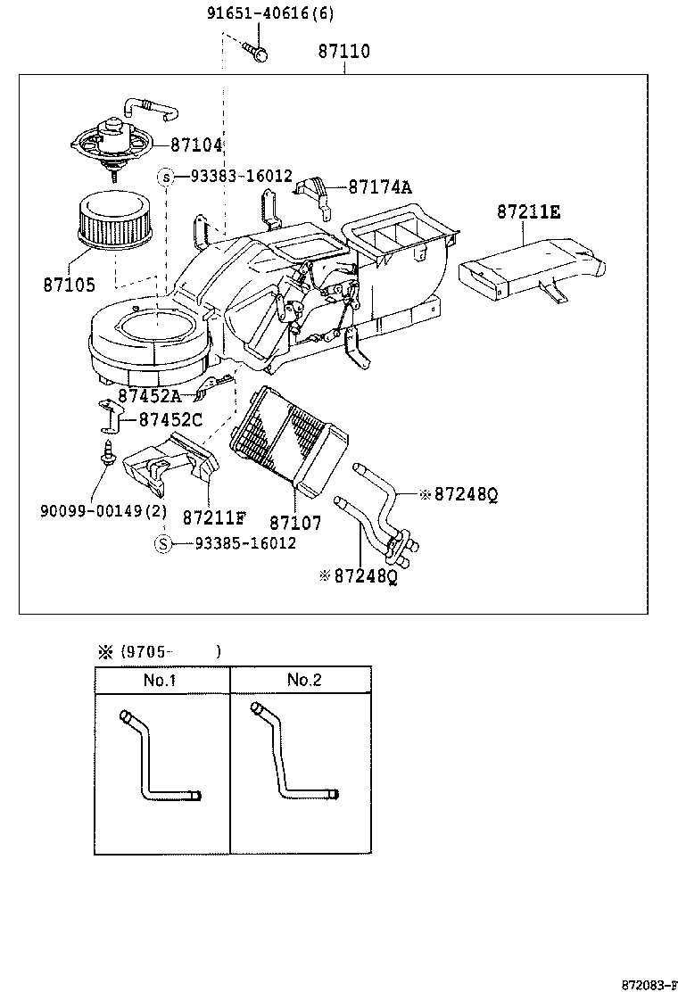  COASTER |  HEATING AIR CONDITIONING HEATER UNIT BLOWER