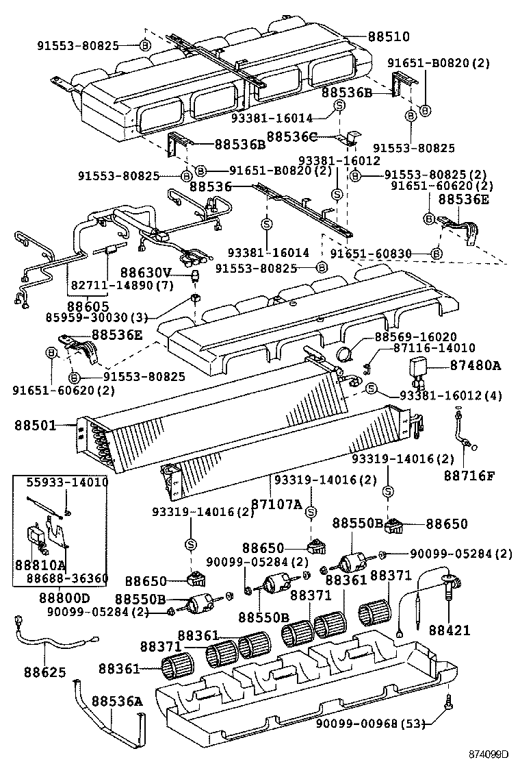  COASTER |  HEATING AIR CONDITIONING COOLER UNIT