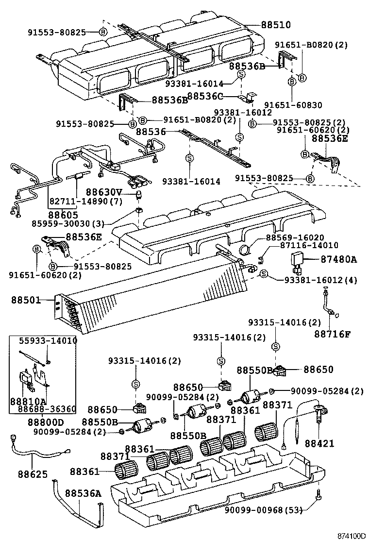  COASTER |  HEATING AIR CONDITIONING COOLER UNIT