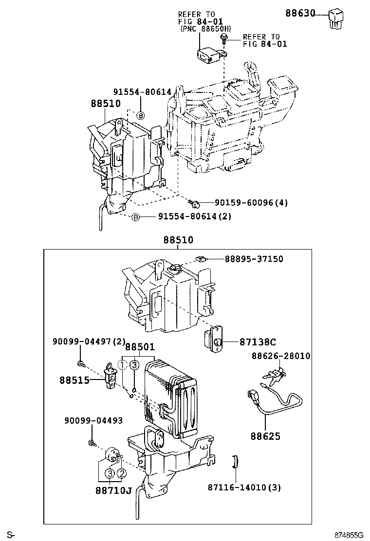  DYNA TOYOACE |  HEATING AIR CONDITIONING COOLER UNIT