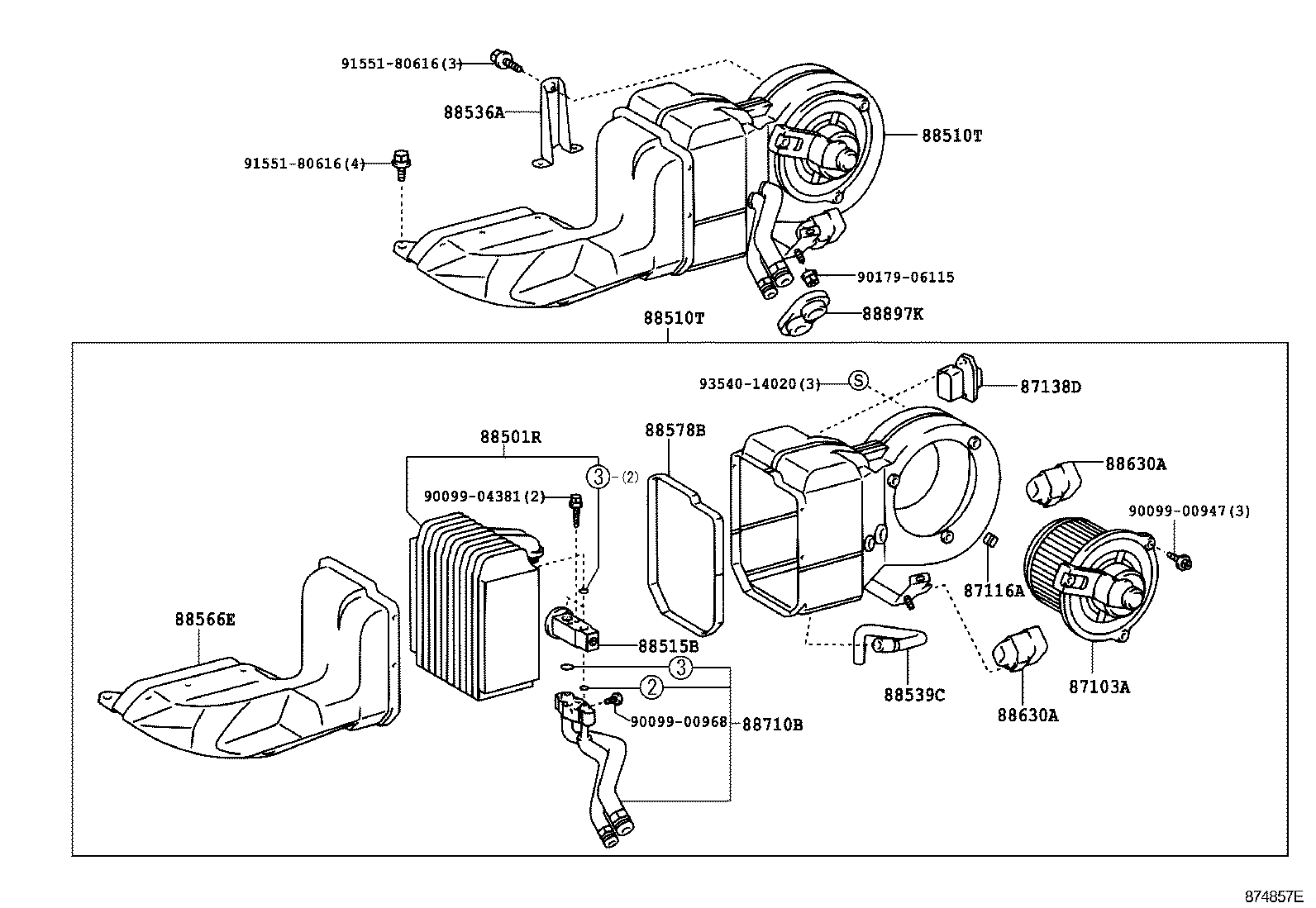  DYNA TOYOACE |  HEATING AIR CONDITIONING COOLER UNIT