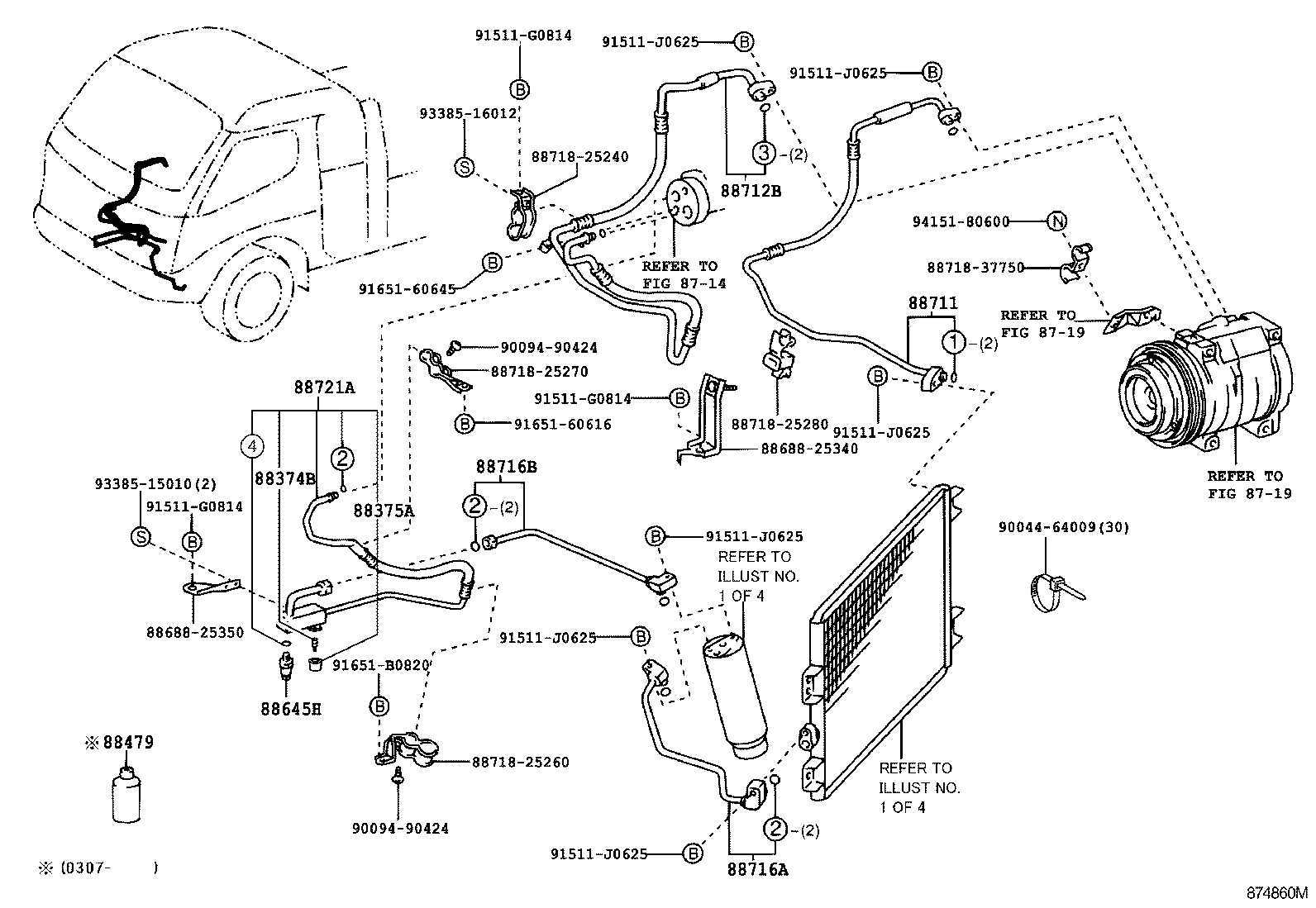  DYNA TOYOACE |  HEATING AIR CONDITIONING COOLER PIPING
