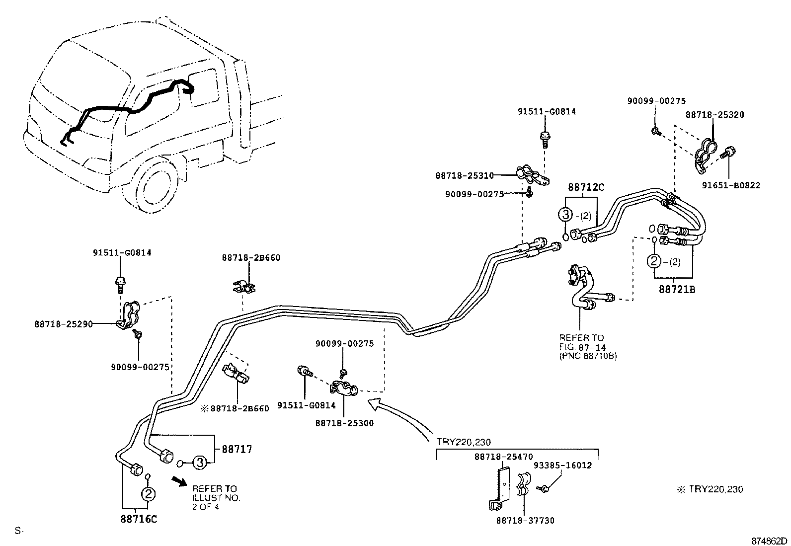  DYNA TOYOACE |  HEATING AIR CONDITIONING COOLER PIPING