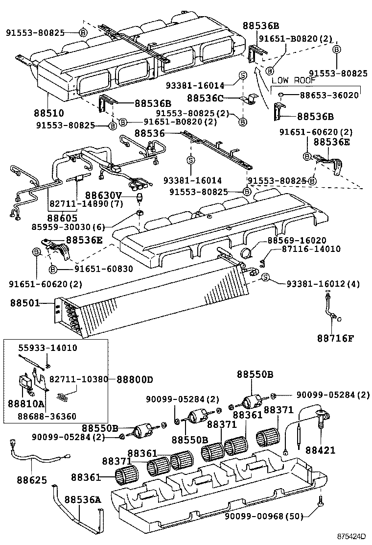  COASTER |  HEATING AIR CONDITIONING COOLER UNIT