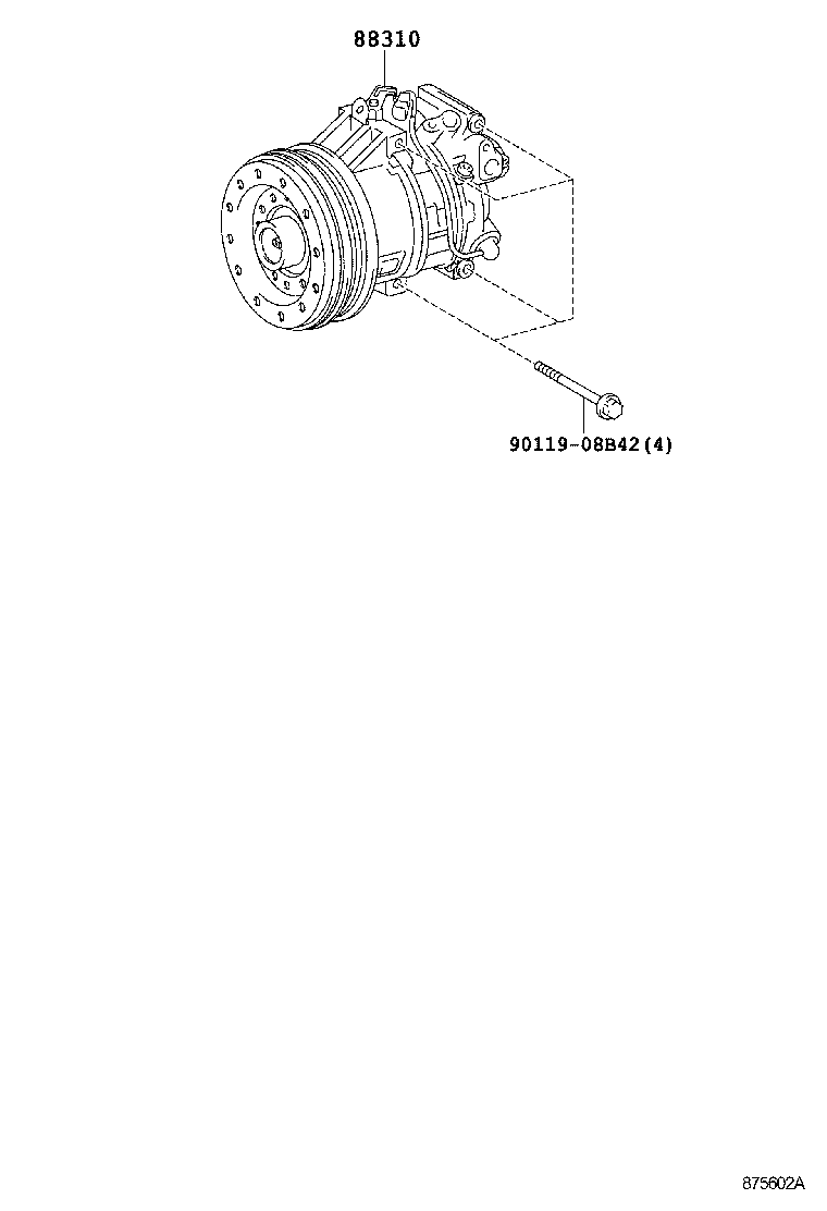  PROBOX SUCCEED |  HEATING AIR CONDITIONING COMPRESSOR