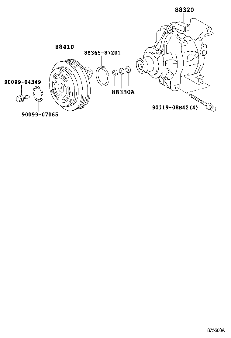  PROBOX SUCCEED |  HEATING AIR CONDITIONING COMPRESSOR