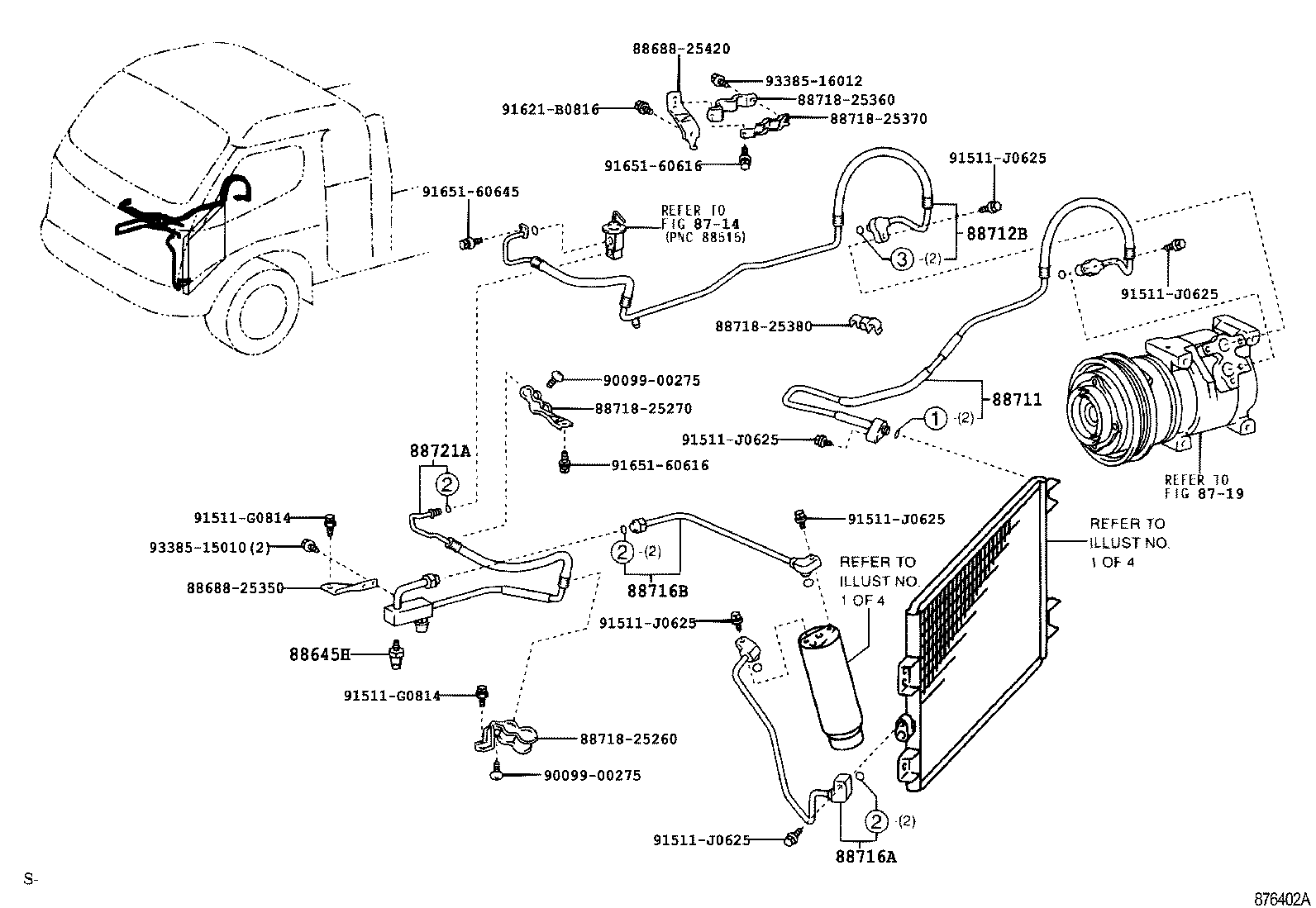  DYNA TOYOACE |  HEATING AIR CONDITIONING COOLER PIPING