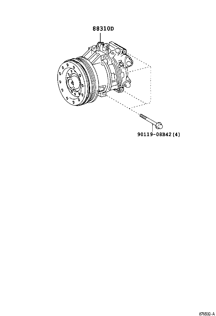  SIENTA |  HEATING AIR CONDITIONING COMPRESSOR