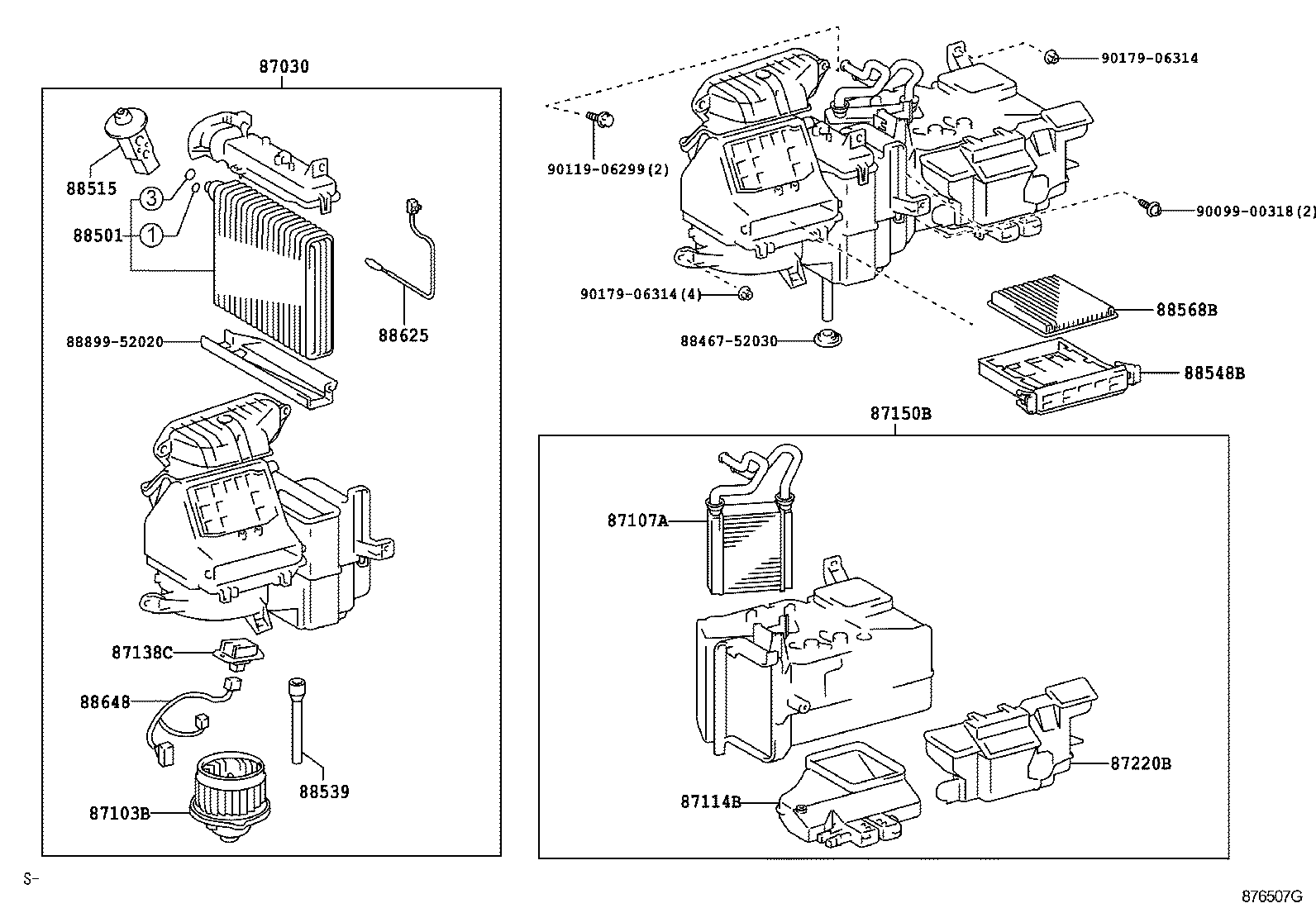  SIENTA |  HEATING AIR CONDITIONING COOLER UNIT