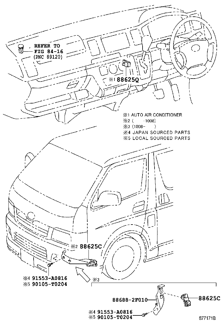  HIACE REGIUSACE |  HEATING AIR CONDITIONING CONTROL AIR DUCT