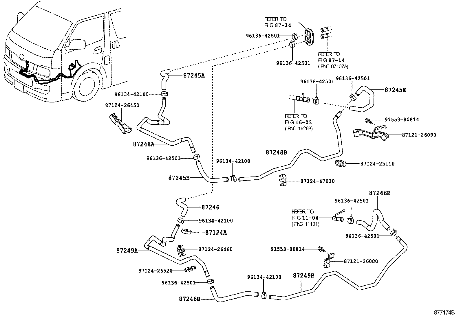  HIACE REGIUSACE |  HEATING AIR CONDITIONING WATER PIPING
