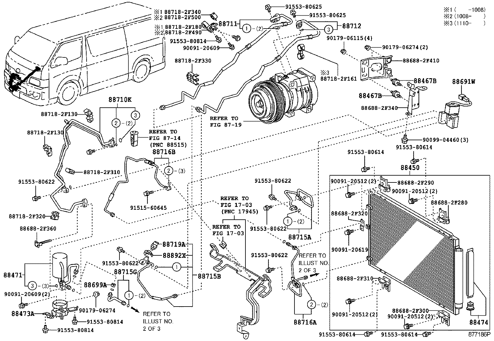  HIACE REGIUSACE |  HEATING AIR CONDITIONING COOLER PIPING