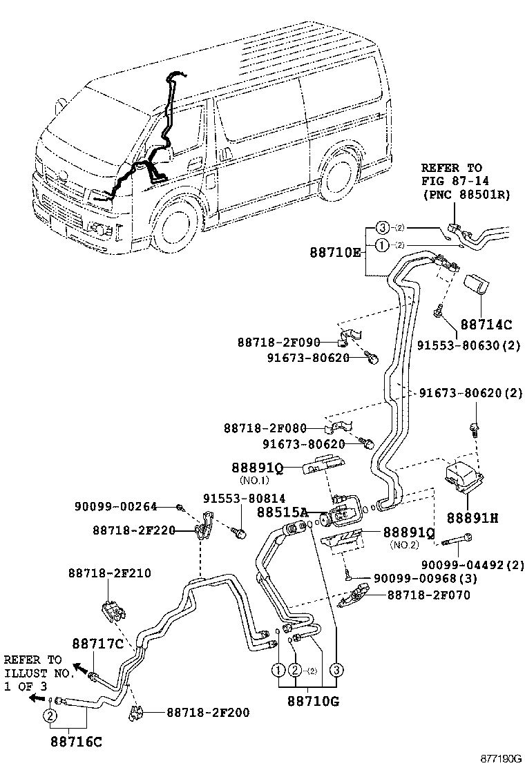  HIACE REGIUSACE |  HEATING AIR CONDITIONING COOLER PIPING