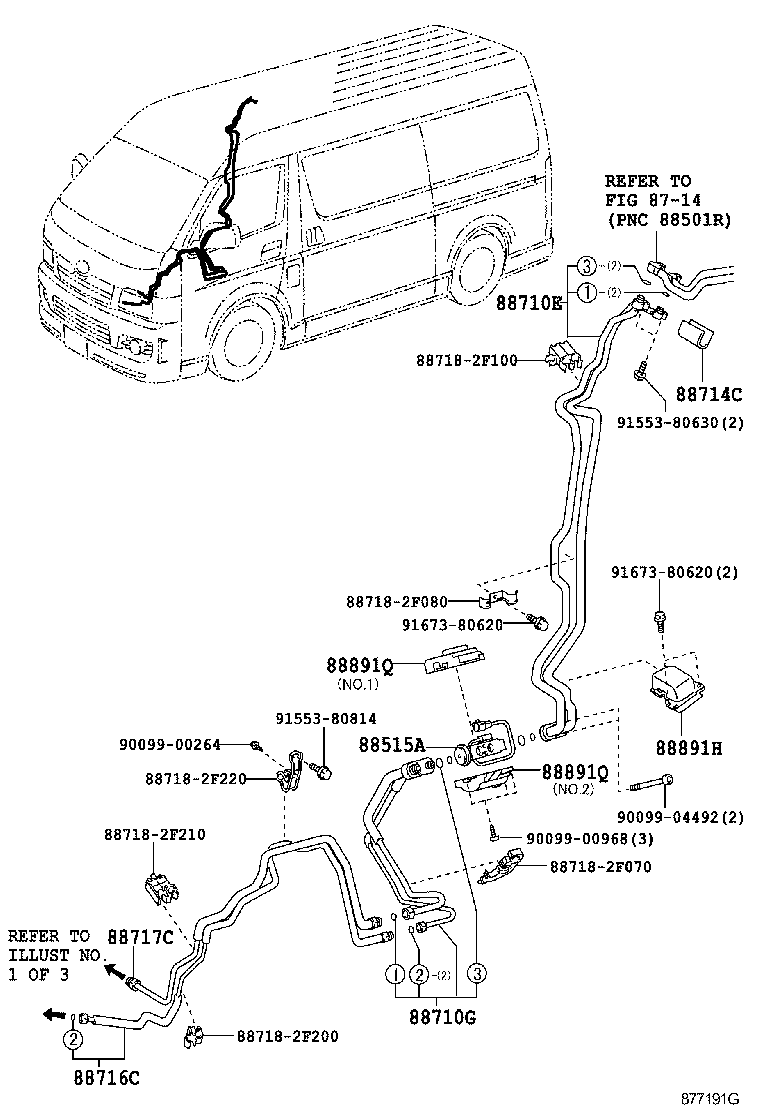  HIACE REGIUSACE |  HEATING AIR CONDITIONING COOLER PIPING