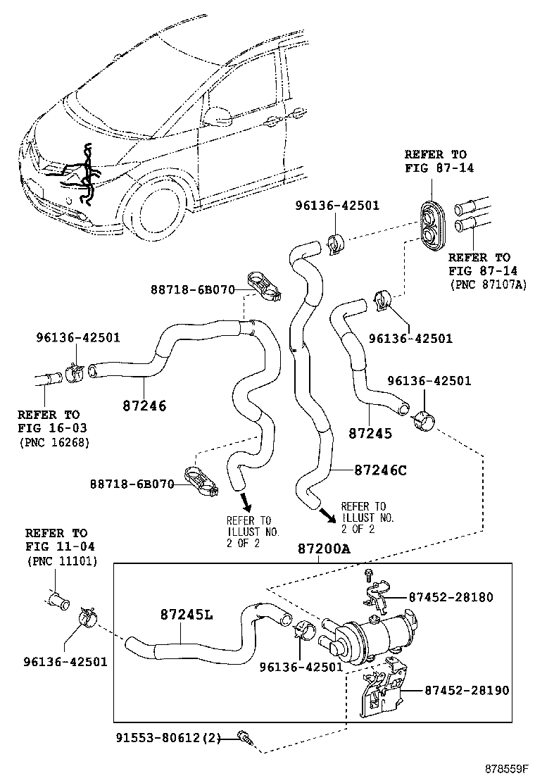  ESTIMA HYBRID |  HEATING AIR CONDITIONING WATER PIPING