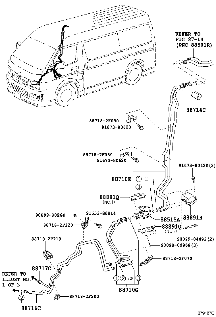  HIACE REGIUSACE |  HEATING AIR CONDITIONING COOLER PIPING
