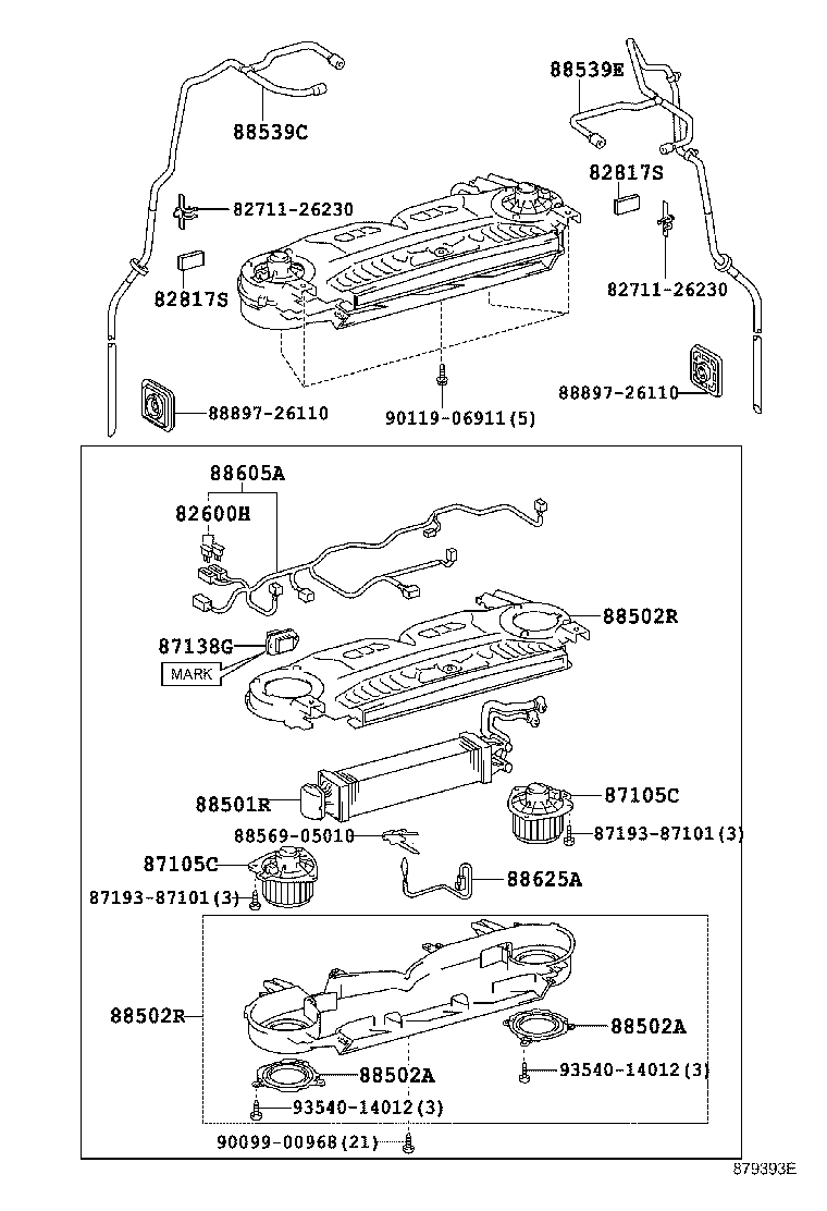  HIACE REGIUSACE |  HEATING AIR CONDITIONING COOLER UNIT