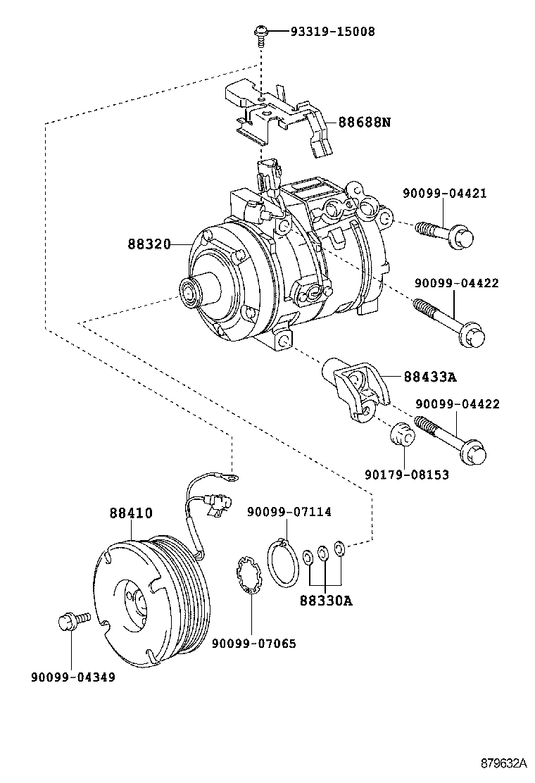  LAND CRUISER 200 202 |  HEATING AIR CONDITIONING COMPRESSOR