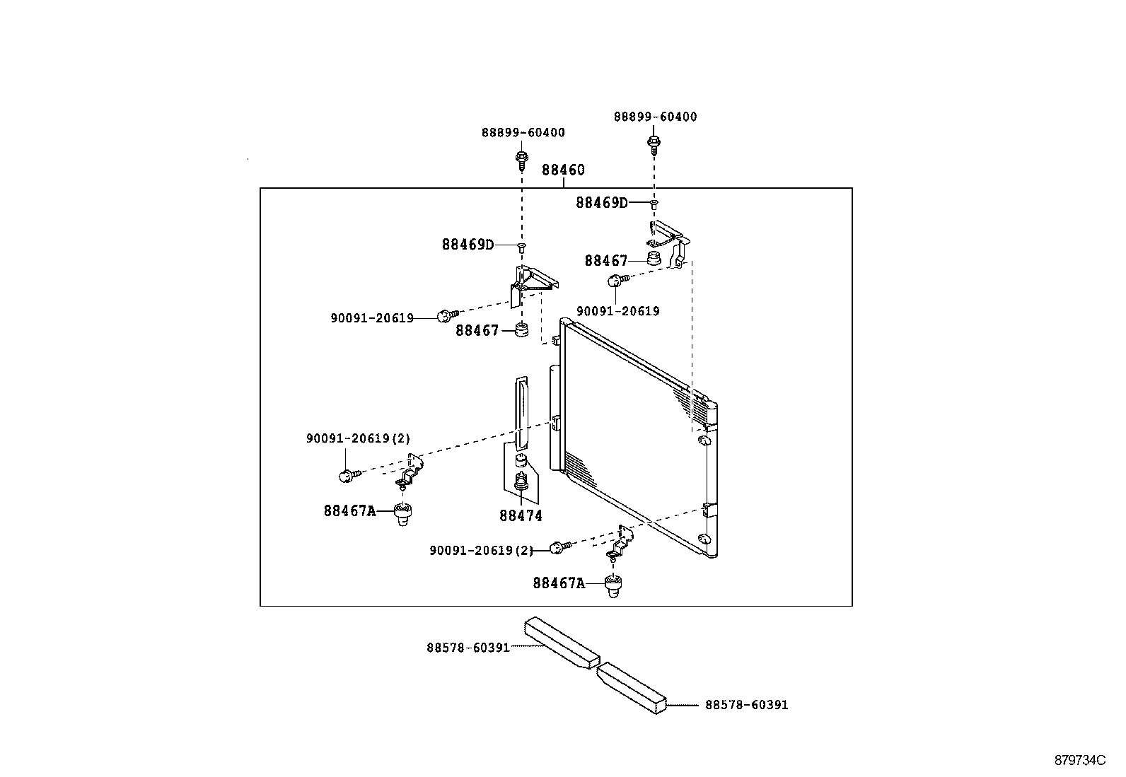  LAND CRUISER 200 202 |  HEATING AIR CONDITIONING COOLER PIPING