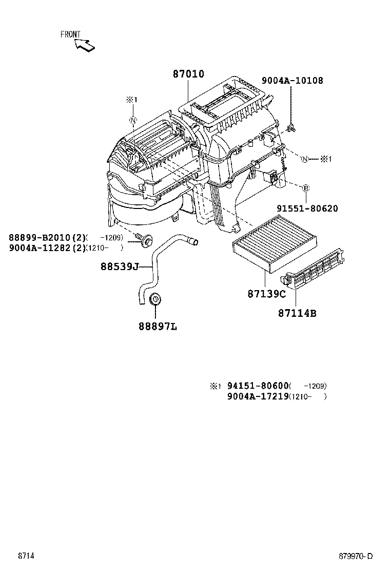  LITE TOWNACE |  HEATING AIR CONDITIONING COOLER UNIT
