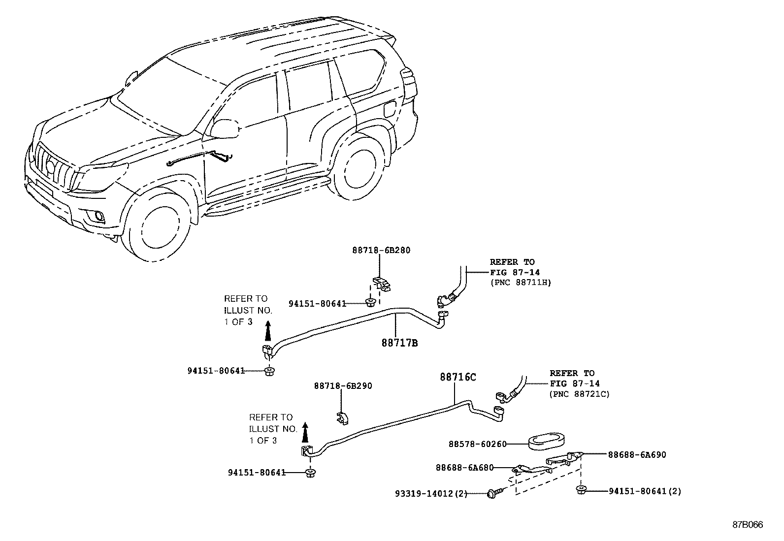  LAND CRUISER PRADO |  HEATING AIR CONDITIONING COOLER PIPING