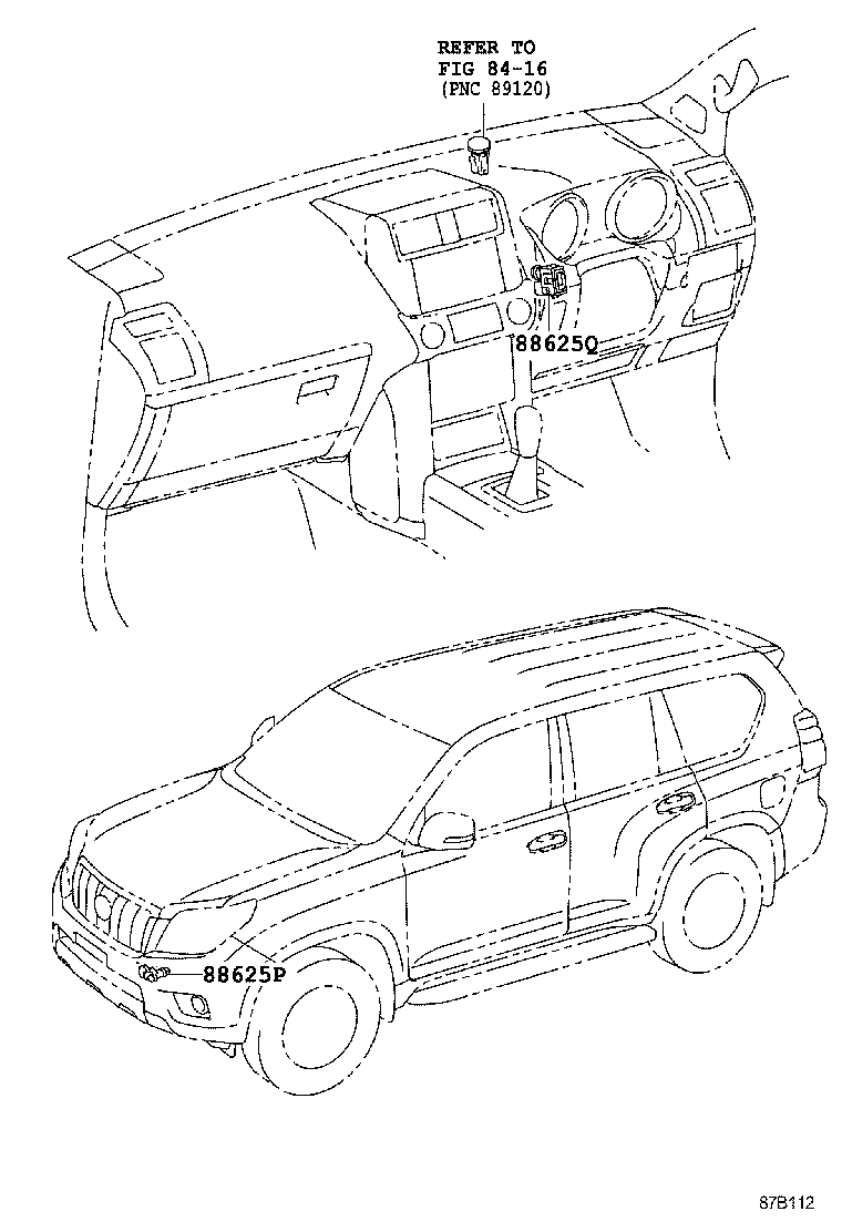  LAND CRUISER PRADO |  HEATING AIR CONDITIONING CONTROL AIR DUCT