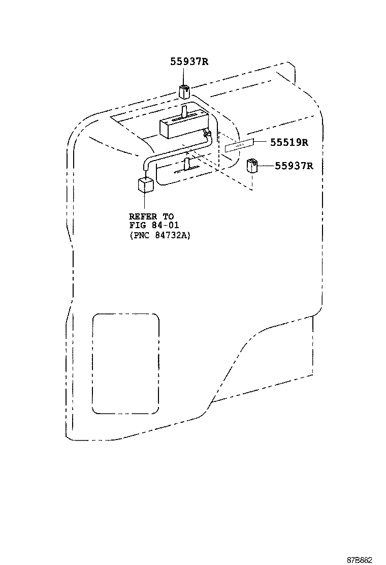  DYNA TOYOACE |  HEATING AIR CONDITIONING CONTROL AIR DUCT