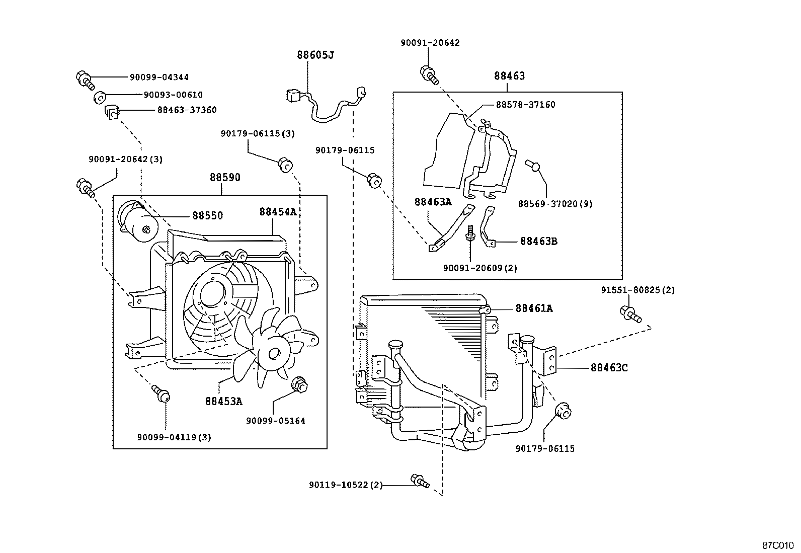  DYNA TOYOACE |  HEATING AIR CONDITIONING COOLER PIPING