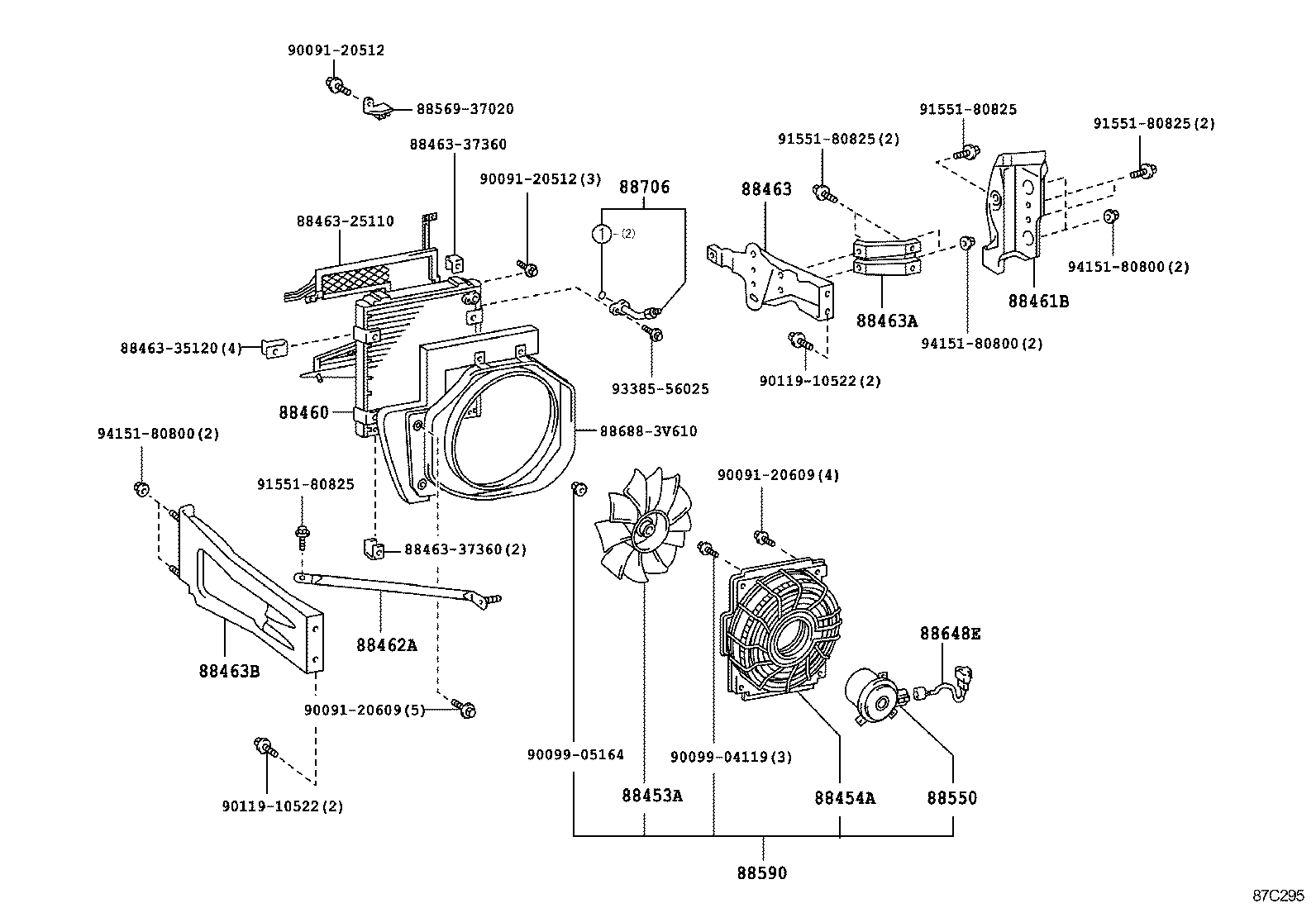  DYNA TOYOACE HV |  HEATING AIR CONDITIONING COOLER PIPING