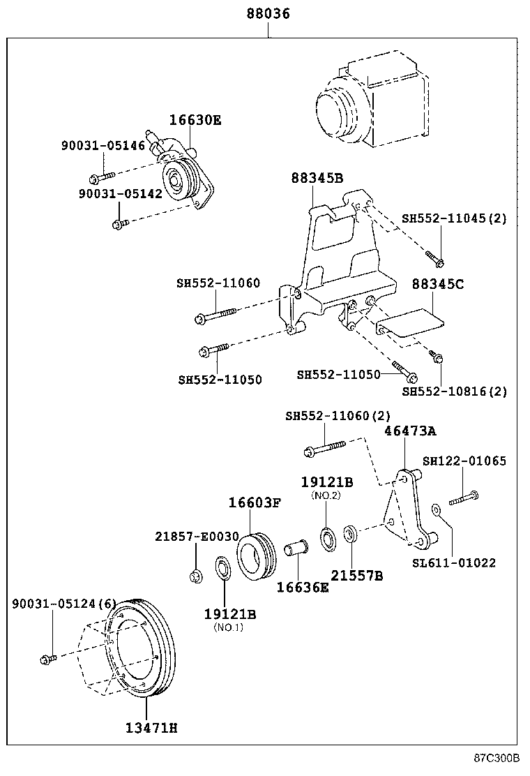  DYNA TOYOACE |  HEATING AIR CONDITIONING COMPRESSOR