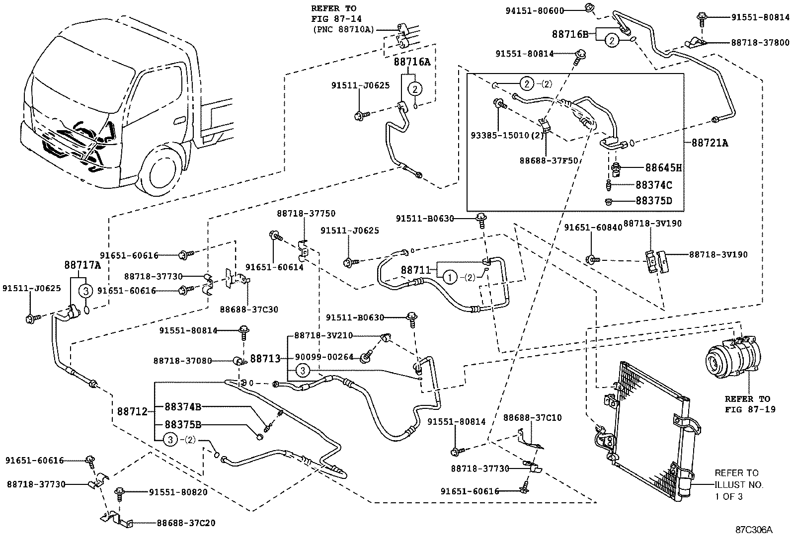  DYNA TOYOACE |  HEATING AIR CONDITIONING COOLER PIPING