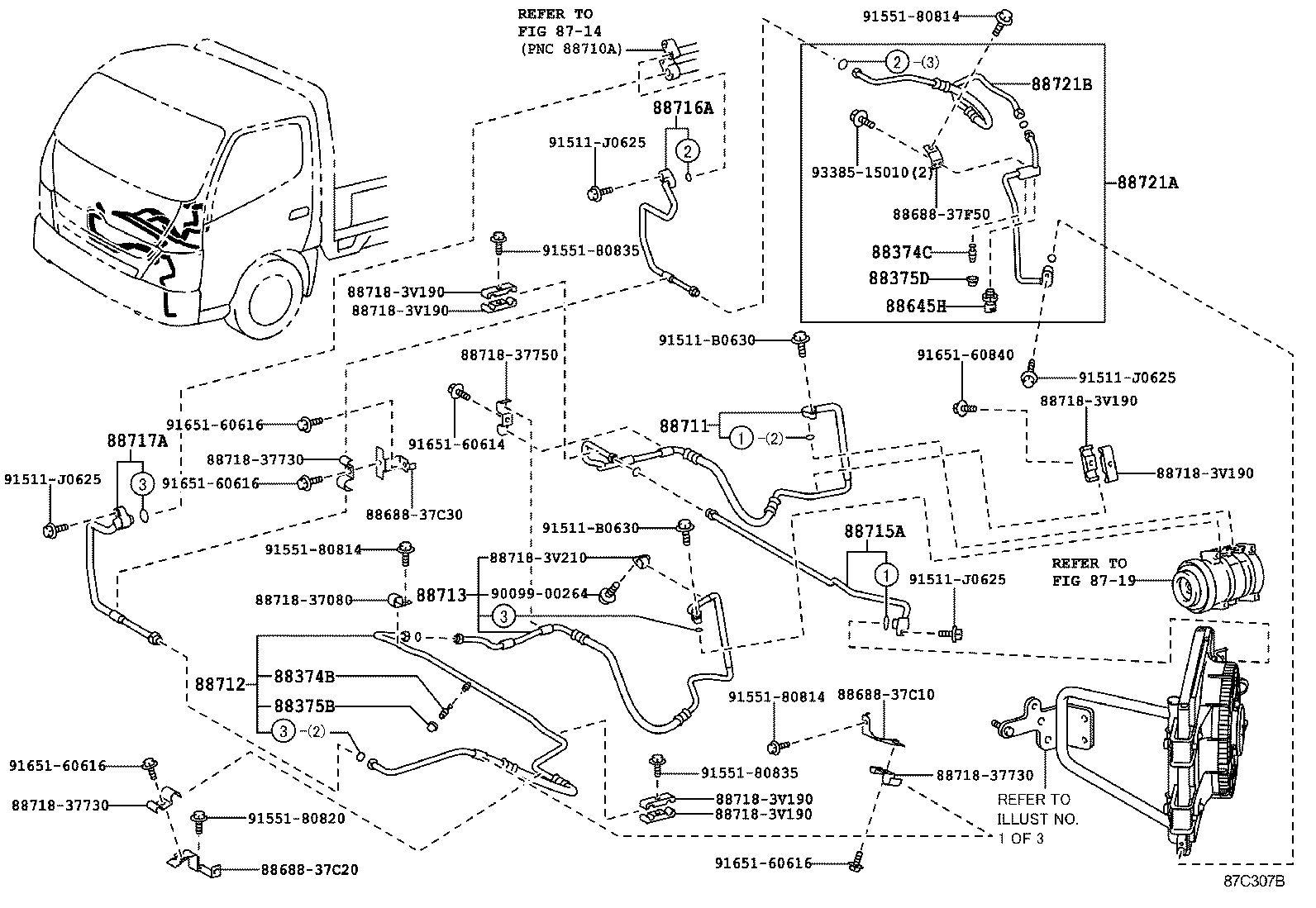  DYNA TOYOACE |  HEATING AIR CONDITIONING COOLER PIPING