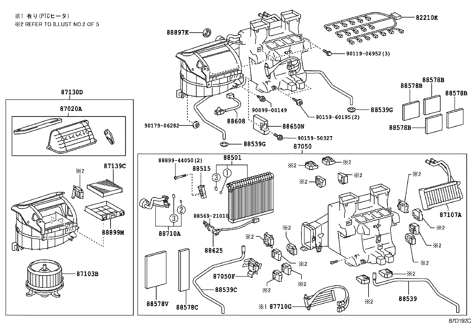  LS460 460L |  HEATING AIR CONDITIONING COOLER UNIT