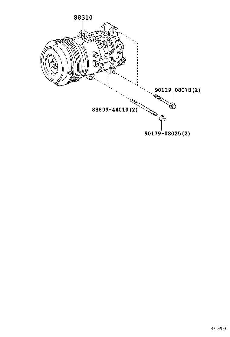 LS460 460L |  HEATING AIR CONDITIONING COMPRESSOR