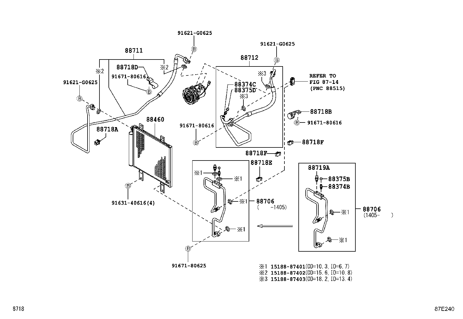 PIXIS VAN |  HEATING AIR CONDITIONING COOLER PIPING
