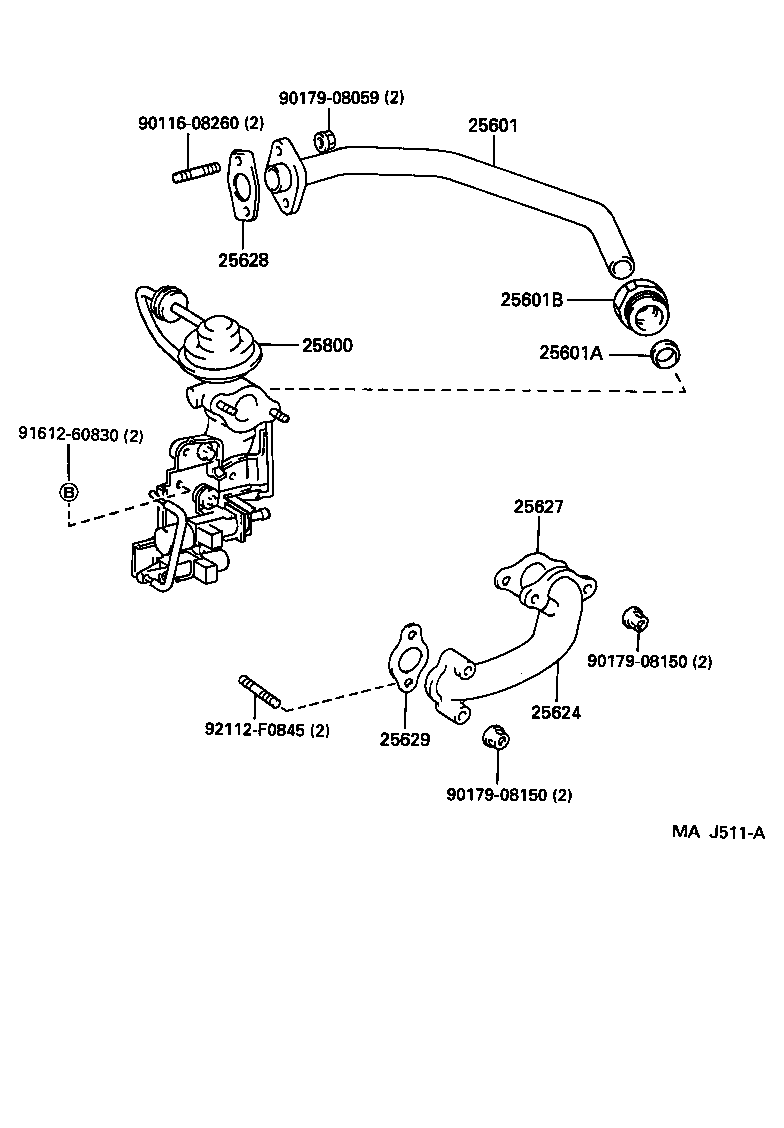  CROWN COMFORT SED |  EXHAUST GAS RECIRCULATION SYSTEM