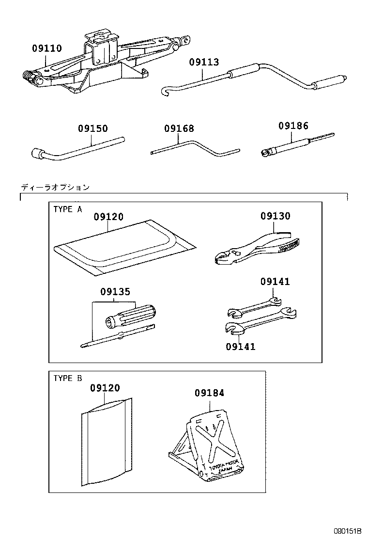 SOARER SC430 |  STANDARD TOOL