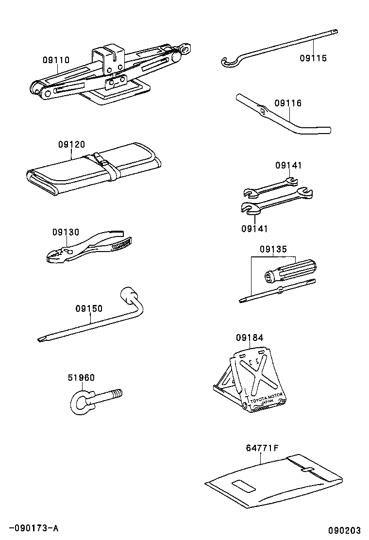 ALPHARD HV |  STANDARD TOOL