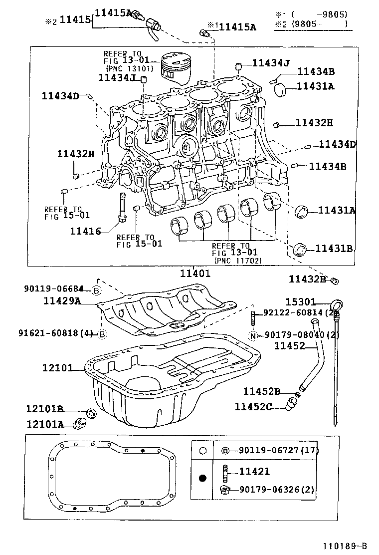  LITE TOWNACE NOAH V |  CYLINDER BLOCK