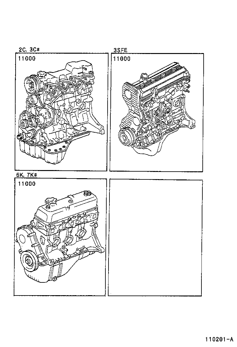  LITE TOWNACE NOAH V |  PARTIAL ENGINE ASSEMBLY