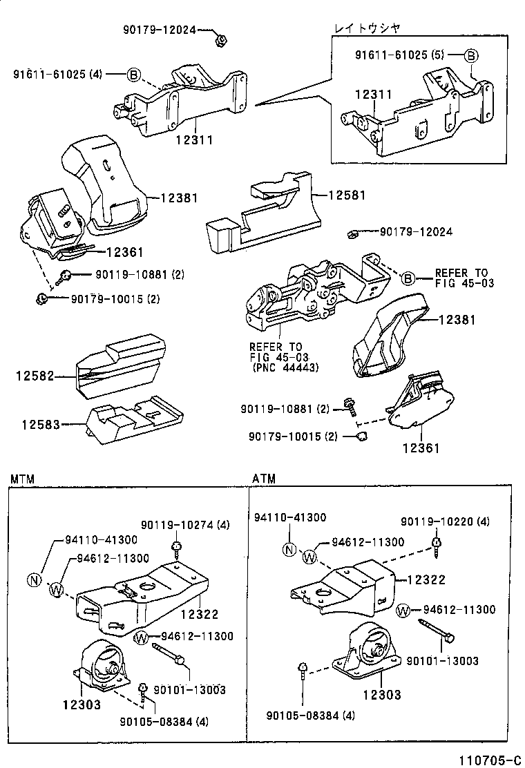  DYNA 150 TOYOACE G15 |  MOUNTING