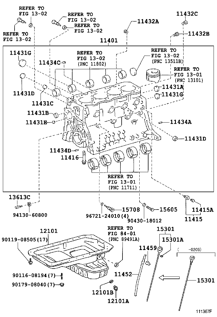  DYNA TOYOACE |  CYLINDER BLOCK